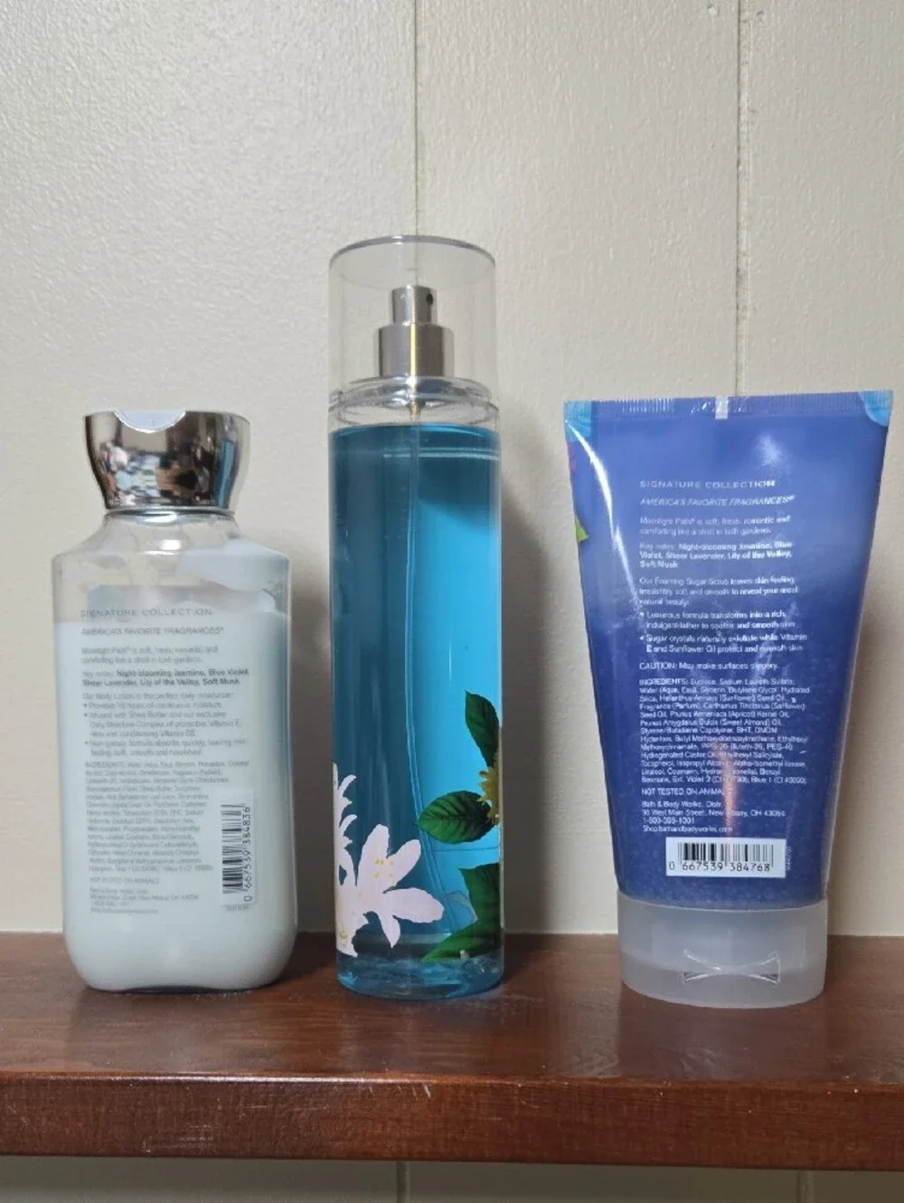 Bath & Body Works Moon Light Path Body Care Trio - Purple